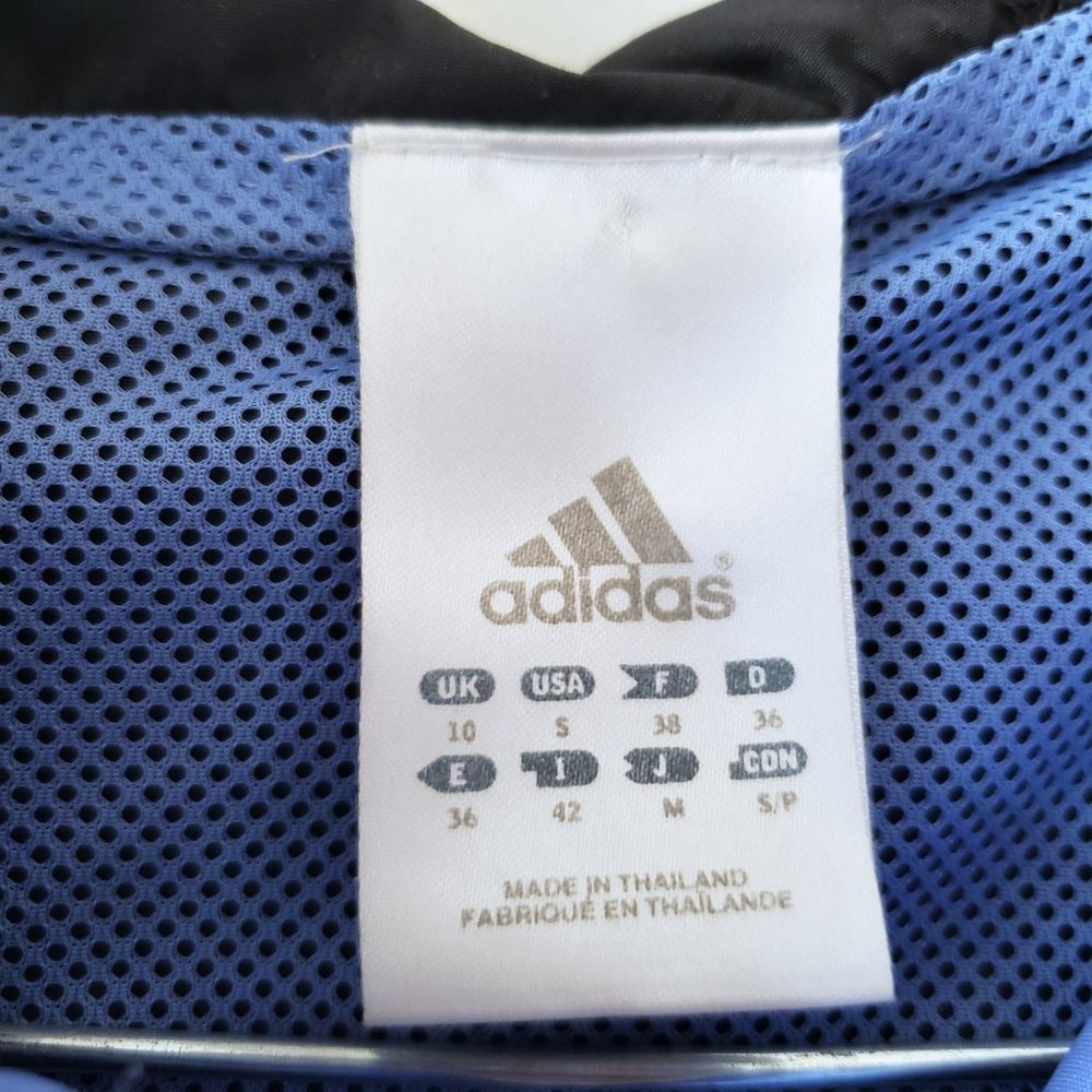 Adidas Black and Blue Zip Jacket Small - Picture 5 of 7
